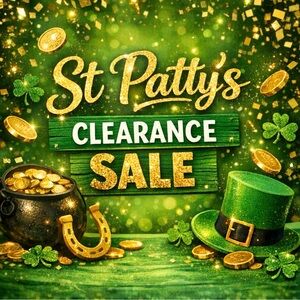 St Patty's Clearance Sale Green Party Poster - Festive St. Patrick's Day Decor